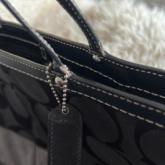 Coach Black Stripe Signature Bag - Picture 6 of 16